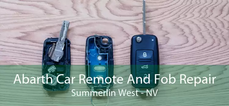 Abarth Car Remote And Fob Repair Summerlin West - NV