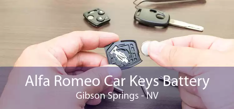 Alfa Romeo Car Keys Battery Gibson Springs - NV
