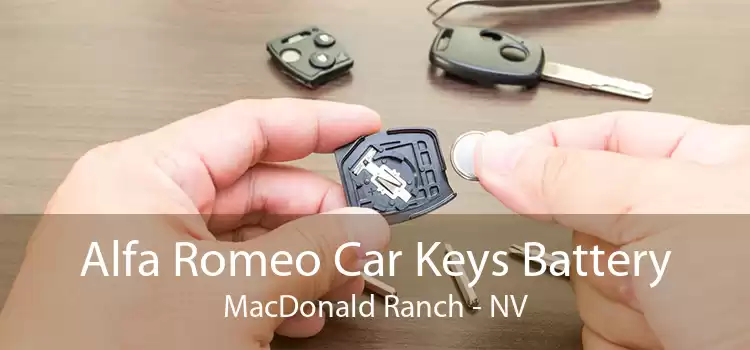 Alfa Romeo Car Keys Battery MacDonald Ranch - NV