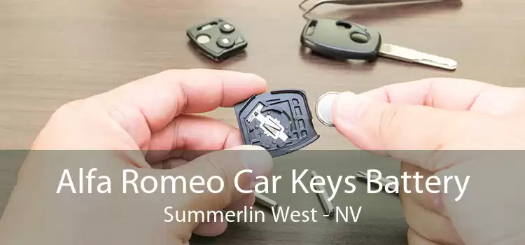 Alfa Romeo Car Keys Battery Summerlin West - NV