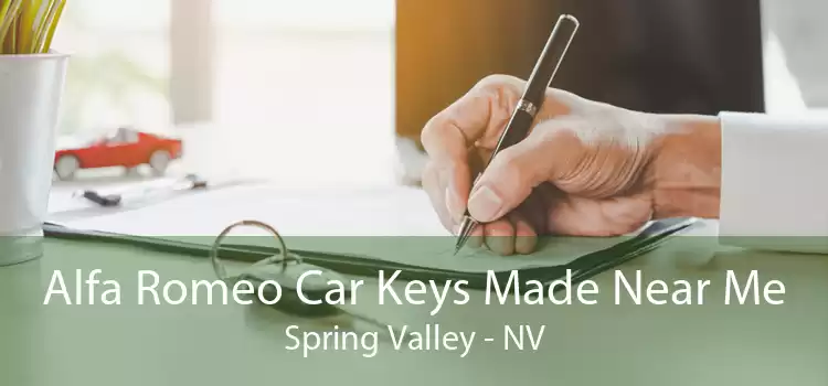 Alfa Romeo Car Keys Made Near Me Spring Valley - NV