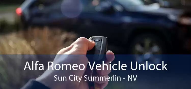 Alfa Romeo Vehicle Unlock Sun City Summerlin - NV