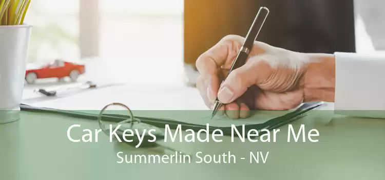 Car Keys Made Near Me Summerlin South - NV