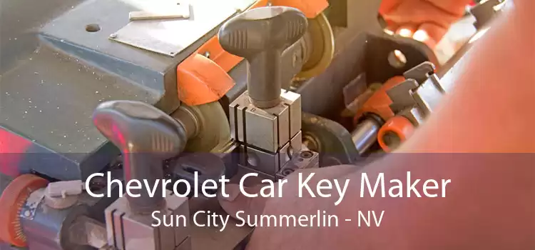 Chevrolet Car Key Maker Sun City Summerlin - NV