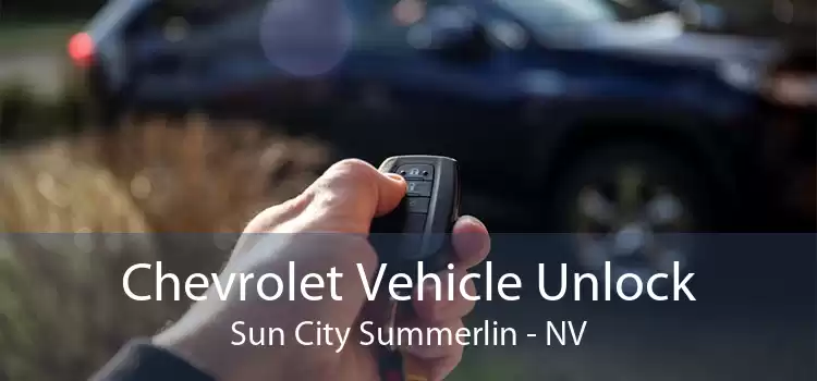 Chevrolet Vehicle Unlock Sun City Summerlin - NV