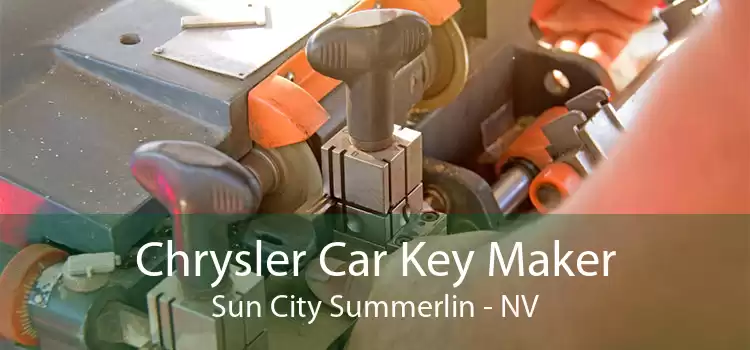 Chrysler Car Key Maker Sun City Summerlin - NV