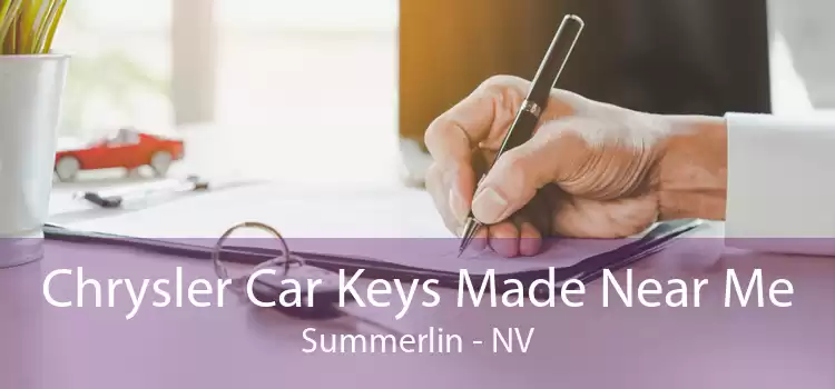 Chrysler Car Keys Made Near Me Summerlin - NV