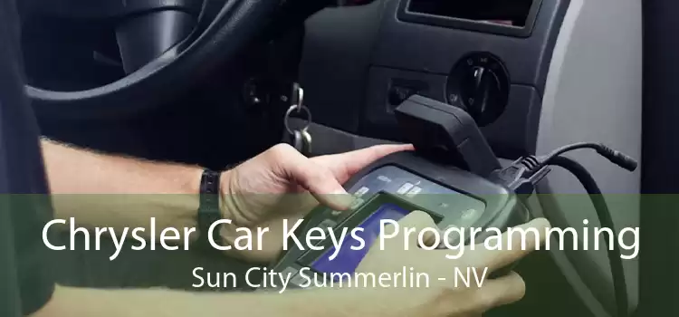 Chrysler Car Keys Programming Sun City Summerlin - NV