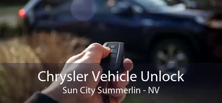 Chrysler Vehicle Unlock Sun City Summerlin - NV