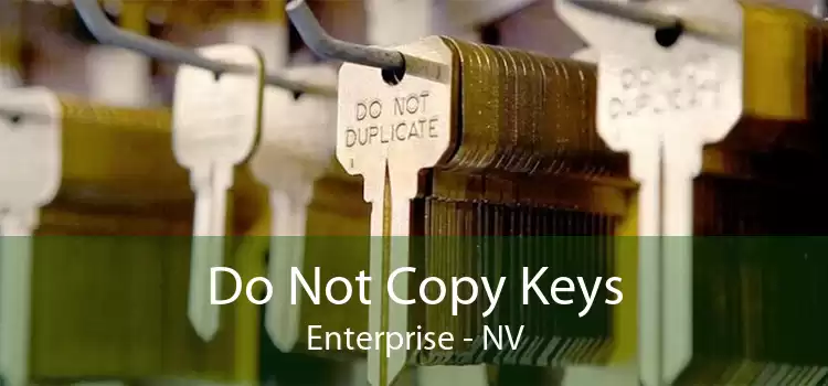 Do Not Copy Keys Enterprise - NV