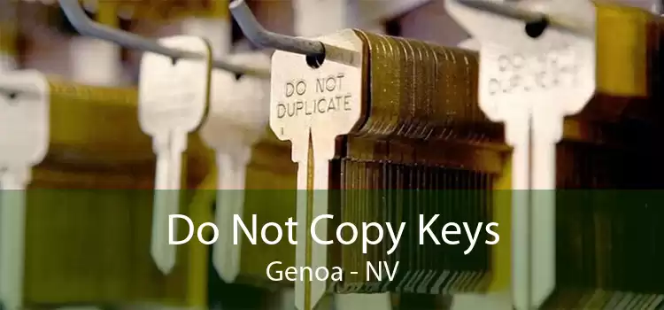 Do Not Copy Keys Genoa - NV