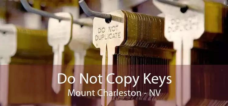 Do Not Copy Keys Mount Charleston - NV