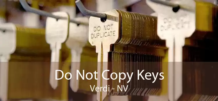 Do Not Copy Keys Verdi - NV