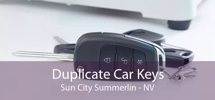 Duplicate Car Keys Sun City Summerlin - NV