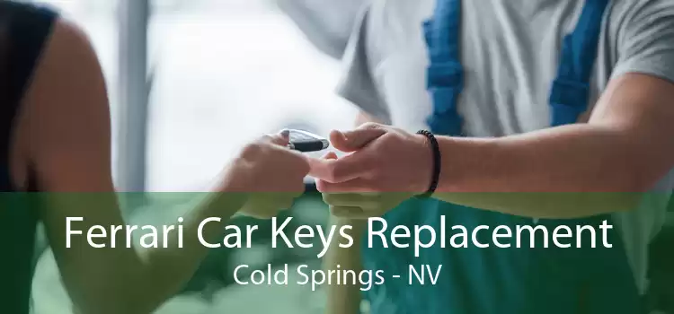 Ferrari Car Keys Replacement Cold Springs - NV