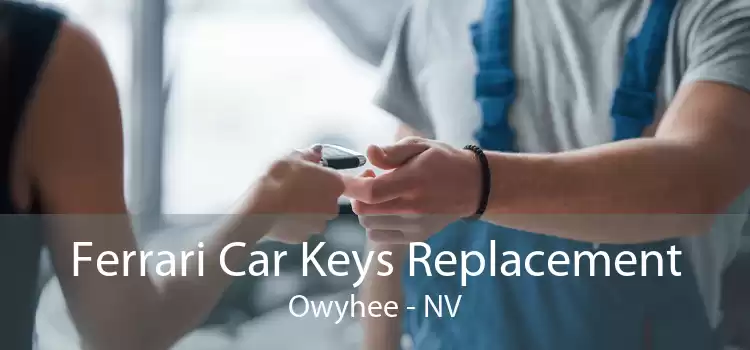 Ferrari Car Keys Replacement Owyhee - NV