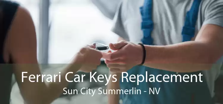 Ferrari Car Keys Replacement Sun City Summerlin - NV