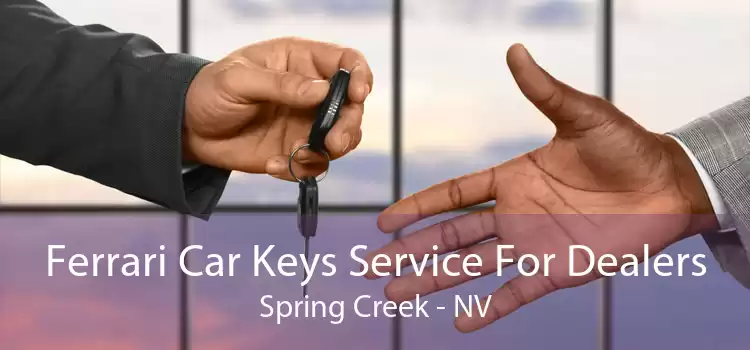Ferrari Car Keys Service For Dealers Spring Creek - NV