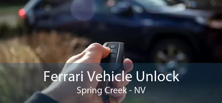 Ferrari Vehicle Unlock Spring Creek - NV