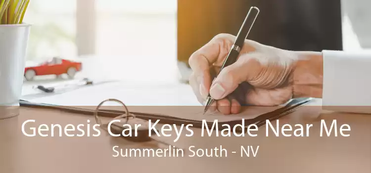 Genesis Car Keys Made Near Me Summerlin South - NV