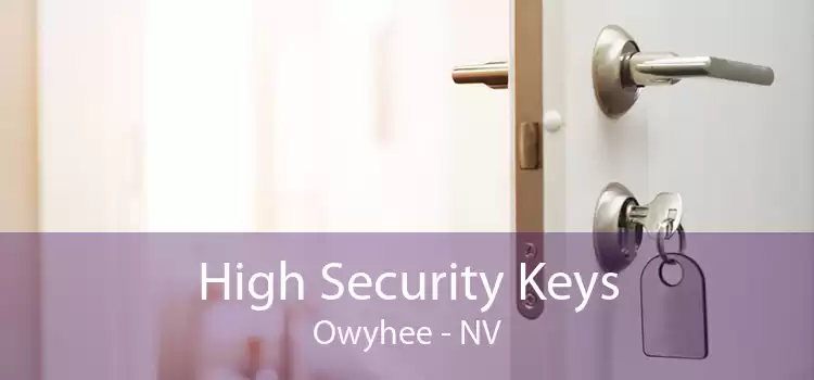 High Security Keys Owyhee - NV