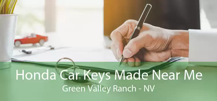 Honda Car Keys Made Near Me Green Valley Ranch - NV