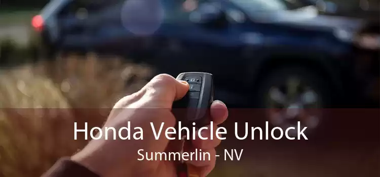 Honda Vehicle Unlock Summerlin - NV