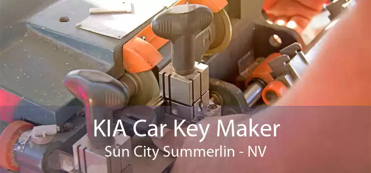 KIA Car Key Maker Sun City Summerlin - NV