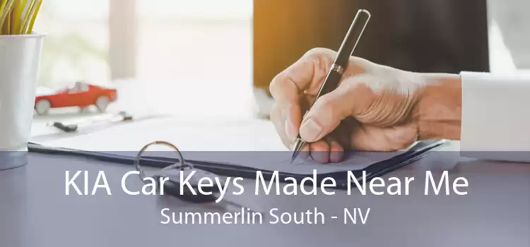 KIA Car Keys Made Near Me Summerlin South - NV