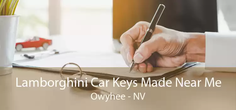 Lamborghini Car Keys Made Near Me Owyhee - NV
