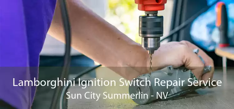 Lamborghini Ignition Switch Repair Service Sun City Summerlin - NV
