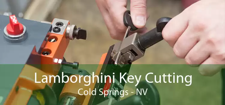 Lamborghini Key Cutting Cold Springs - NV