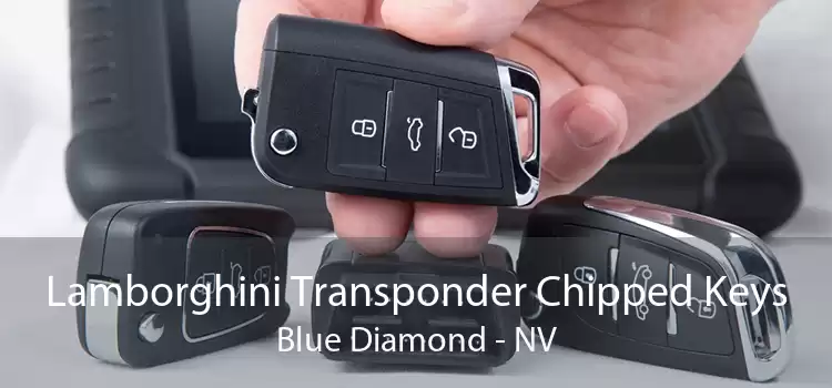 Lamborghini Transponder Chipped Keys Blue Diamond - NV
