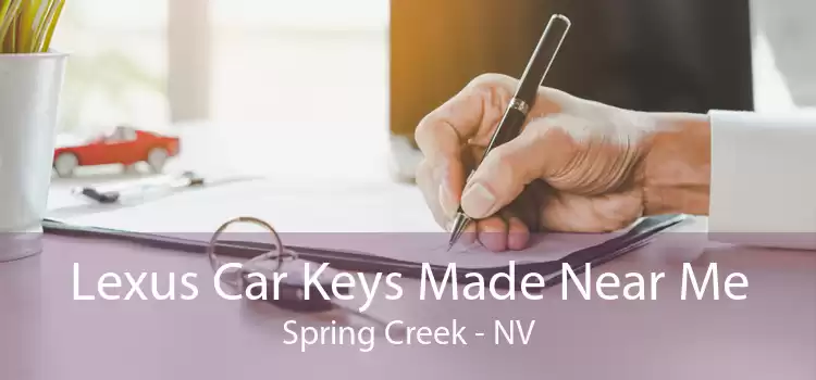 Lexus Car Keys Made Near Me Spring Creek - NV