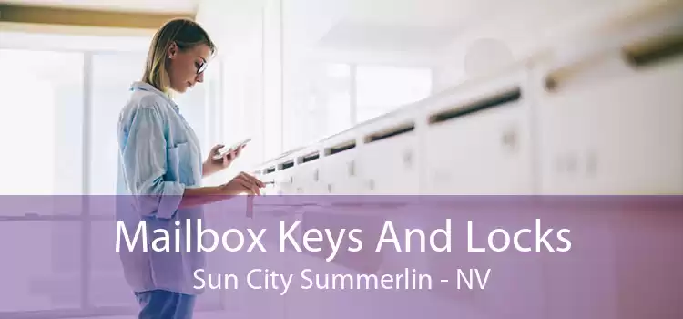 Mailbox Keys And Locks Sun City Summerlin - NV