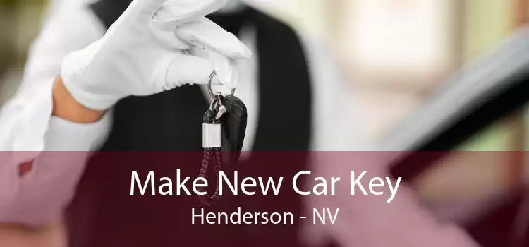 Make New Car Key Henderson - NV