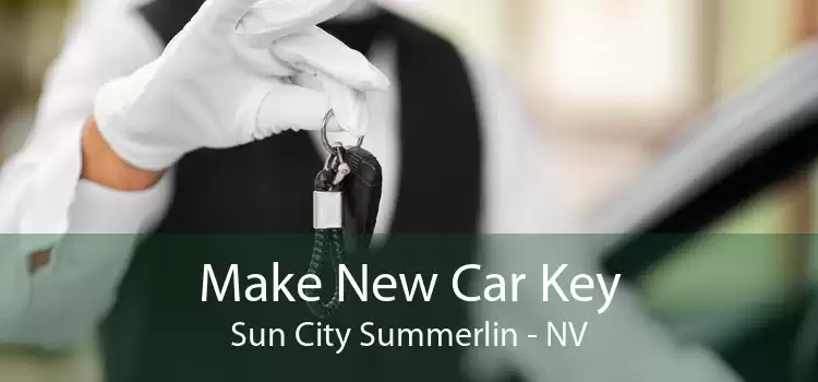 Make New Car Key Sun City Summerlin - NV