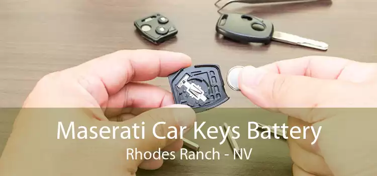 Maserati Car Keys Battery Rhodes Ranch - NV