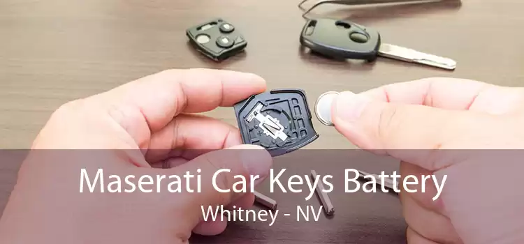 Maserati Car Keys Battery Whitney - NV