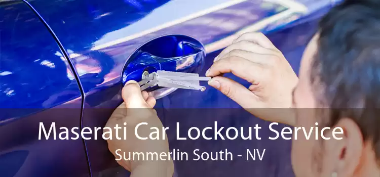 Maserati Car Lockout Service Summerlin South - NV