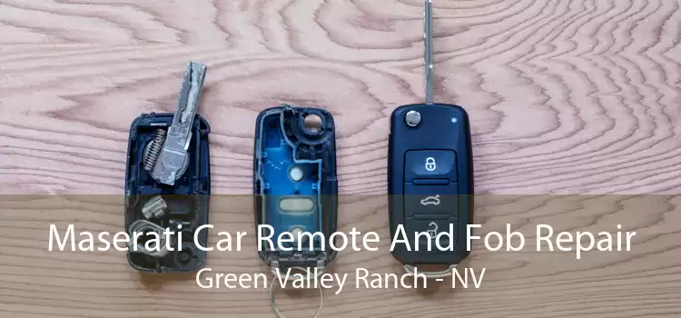 Maserati Car Remote And Fob Repair Green Valley Ranch - NV