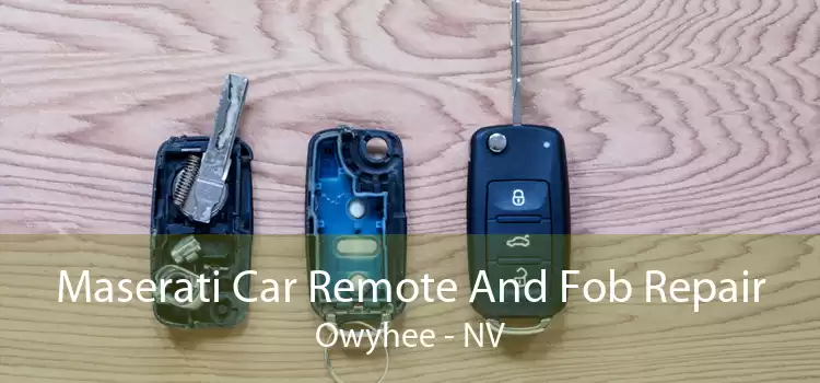Maserati Car Remote And Fob Repair Owyhee - NV