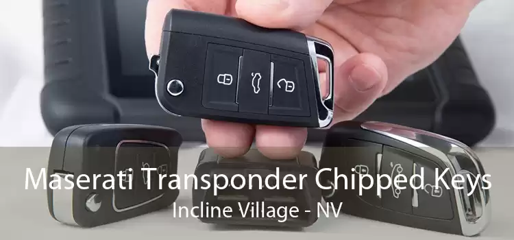 Maserati Transponder Chipped Keys Incline Village - NV