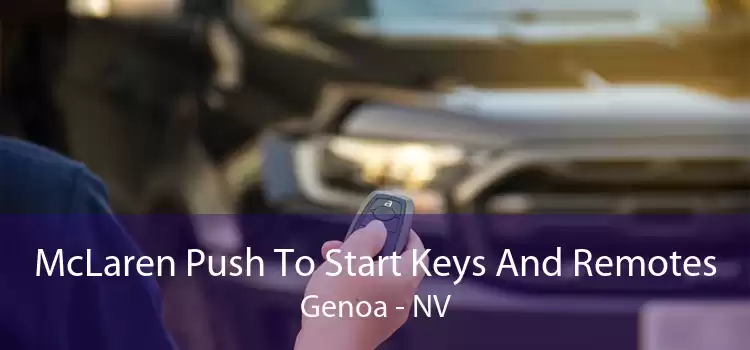 McLaren Push To Start Keys And Remotes Genoa - NV