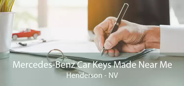 Mercedes-Benz Car Keys Made Near Me Henderson - NV