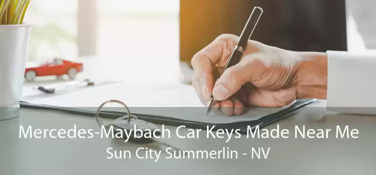 Mercedes-Maybach Car Keys Made Near Me Sun City Summerlin - NV