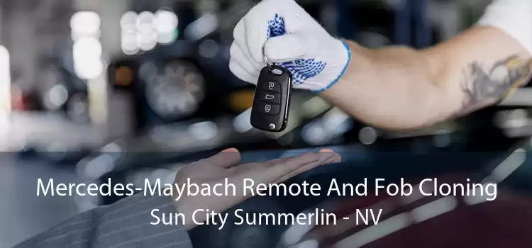 Mercedes-Maybach Remote And Fob Cloning Sun City Summerlin - NV