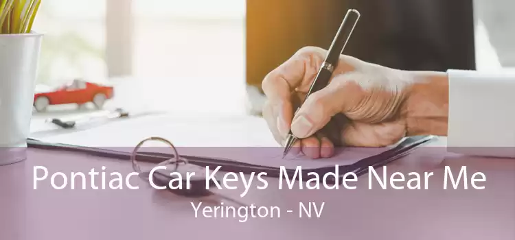 Pontiac Car Keys Made Near Me Yerington - NV