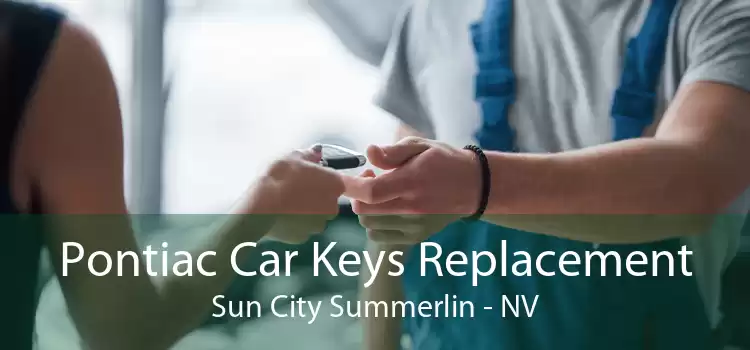 Pontiac Car Keys Replacement Sun City Summerlin - NV