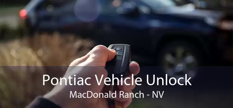 Pontiac Vehicle Unlock MacDonald Ranch - NV